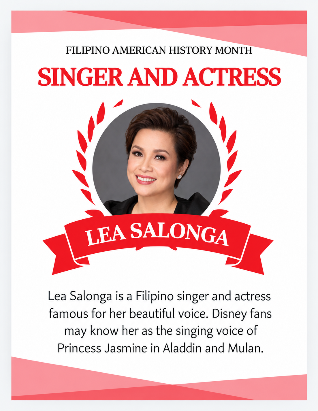 Portrait of Lea Salonga