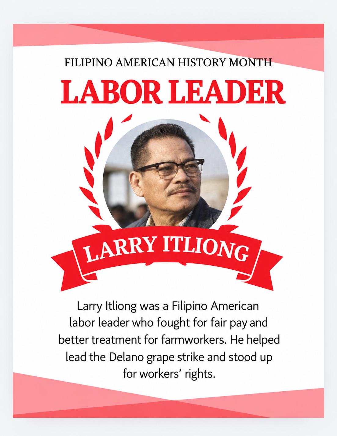 Portrait of Larry Itliong