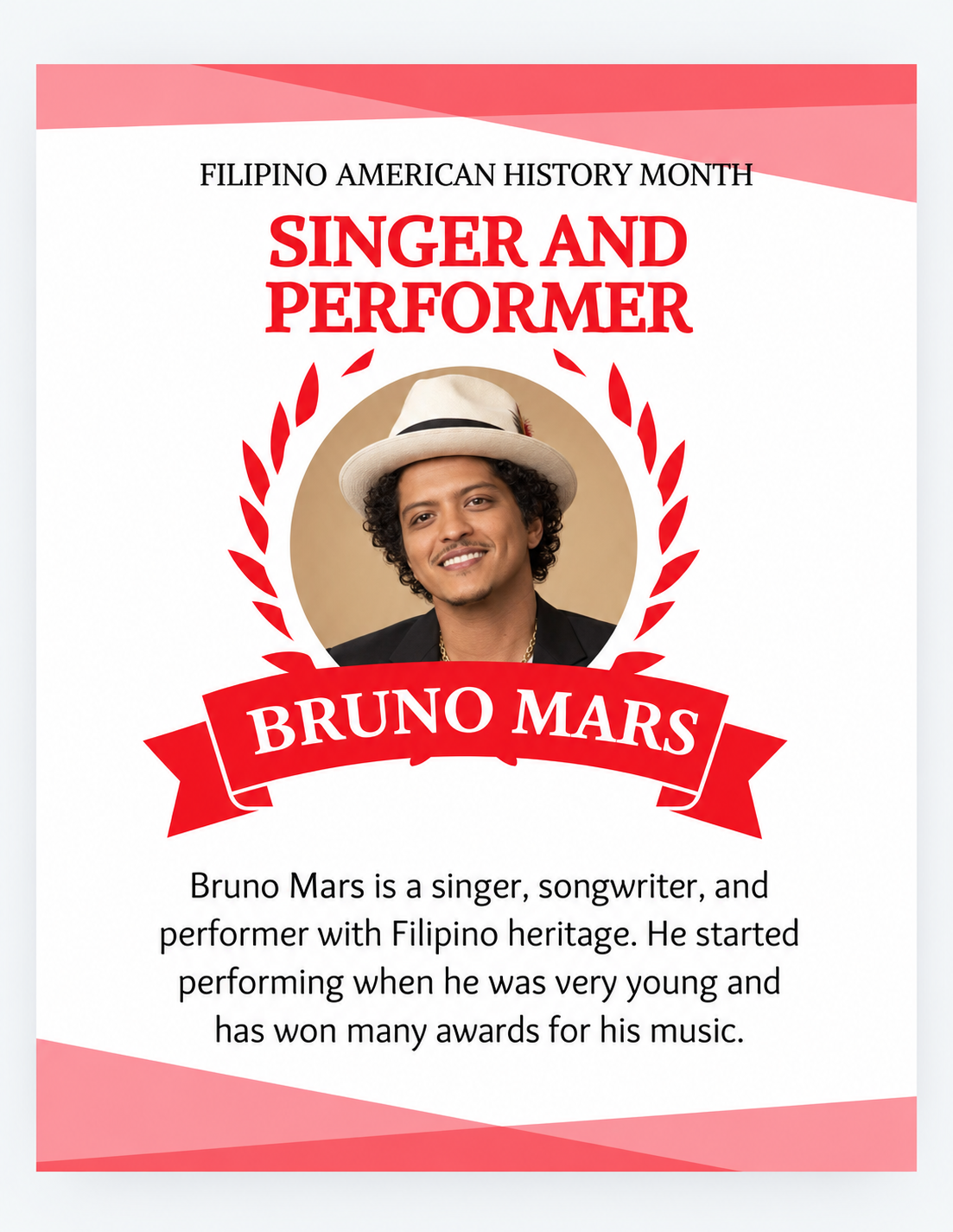 Portrait of Bruno Mars